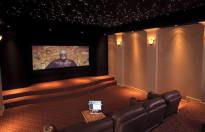 This home theater was designed and installed by Elite Custom Audio Video in San Diego.